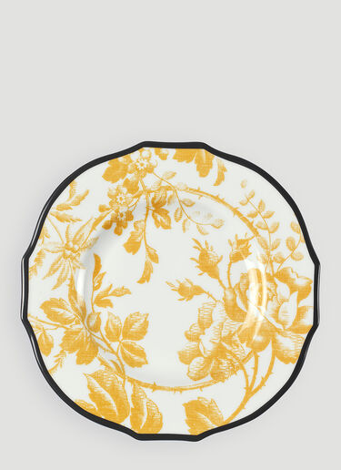 Set of Two Herbarium Dessert Plate Gucci Set of Two Herbarium Dessert Plate Yellow wps0670148