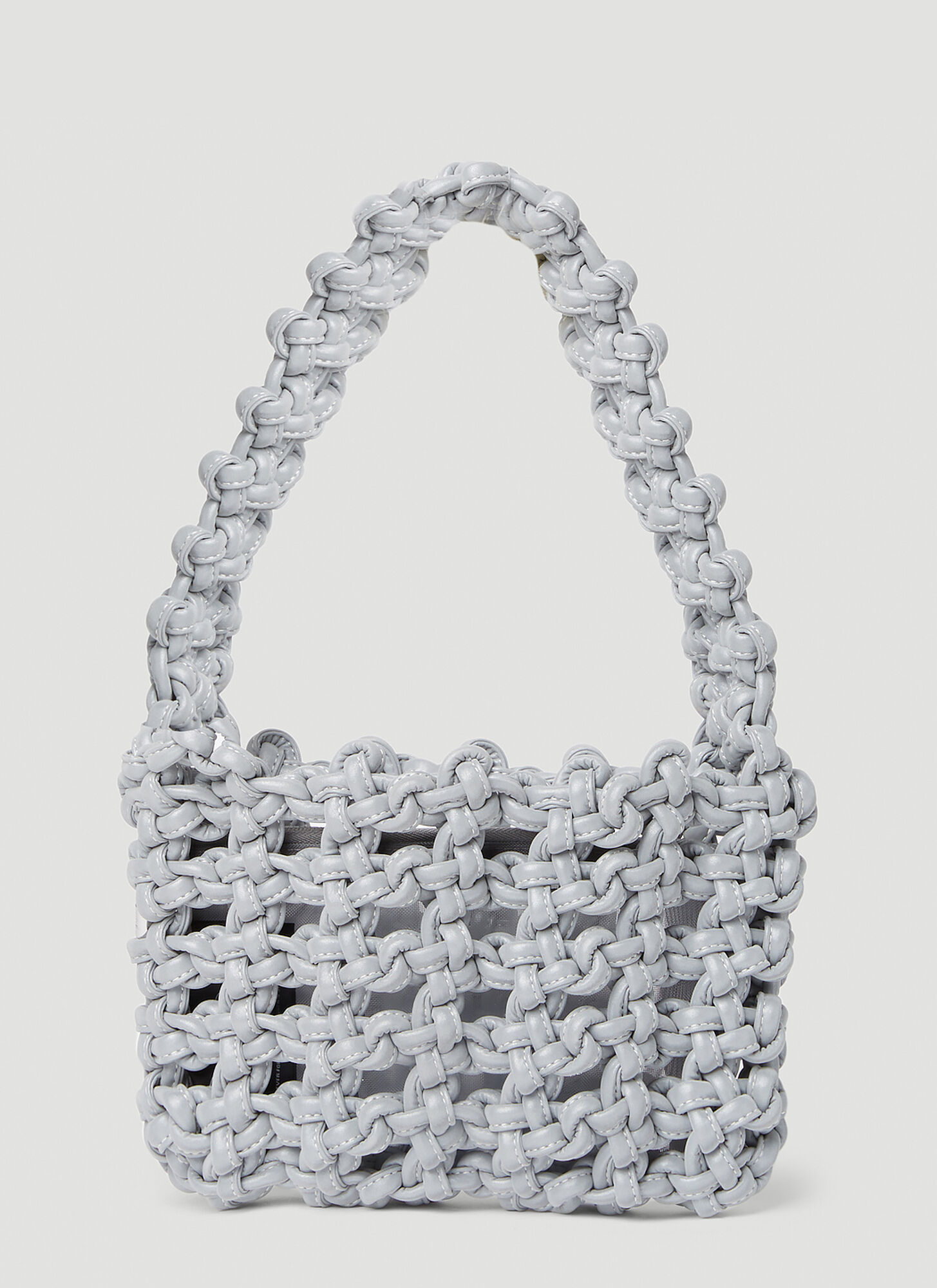 Kara Knot Armpit Shoulder Bag In Silver