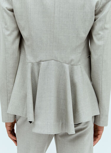 Aaron Esh Peplum Cut-Away Blazer Grey ash0154004