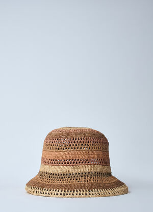 Chloé Woven Bucket Hat Beige chl0259010