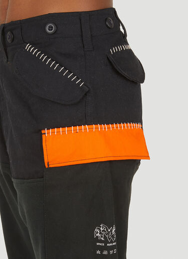 Space Available Upcycled Work Pants Black spa0350013
