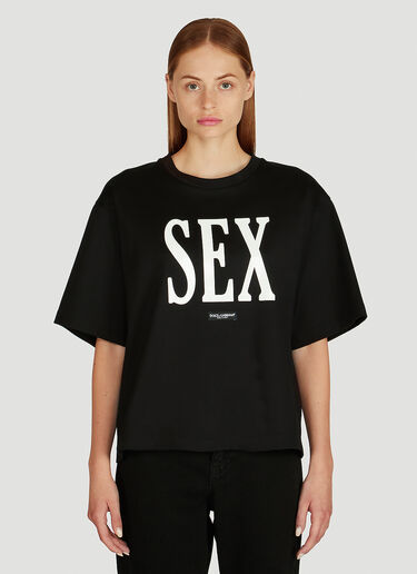 Dolce & Gabbana Sex T-Shirt Black dol0247129