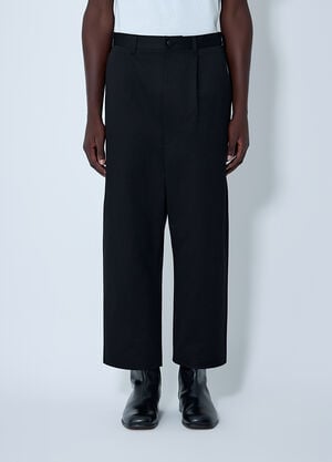 Junya Watanabe Pleated Wide-Leg Pants Black jwn0162003