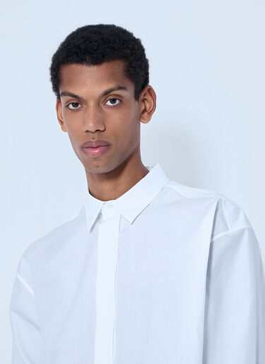 The Row Cotton Poplin Long-Sleeve Shirt White row0164002