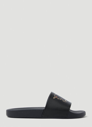 Burberry Furley Slides Black bur0153036