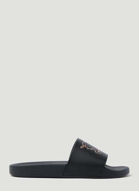 Versace Furley Slides Black ver0153026