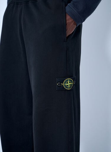 LN-CC® - Stone Island: Elasticated Track Pants - Black Stone Island Elasticated Track Pants Black sto0165078