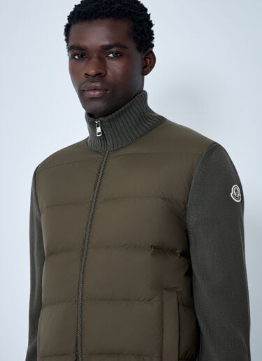 Quilted Cardigan Moncler Quilted Cardigan Green mon0162035