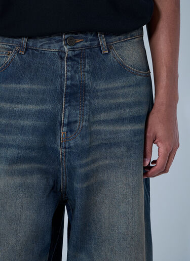 VETEMENTS Wide-Leg Denim Trousers Navy vet0164007