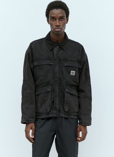 Stüssy Washed Canvas Shop Jacket Black sts0154001