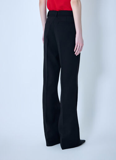 GANNI Bonded Crepe Belted Pants Black gan0263015