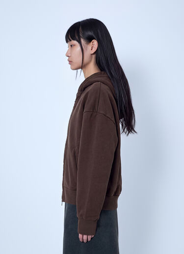 LN-CC® - Entire Studios: Thermal Hoodie - Brown Entire Studios Thermal Hoodie Brown ent0266006