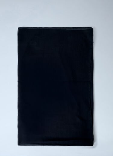 Rick Owens Printed Cotton Scarf Black ric0263033
