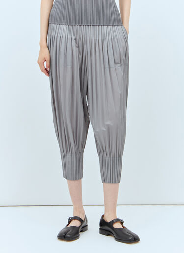 Pleats Please Issey Miyake プリーツバルーンパンツ グレー plp0257036