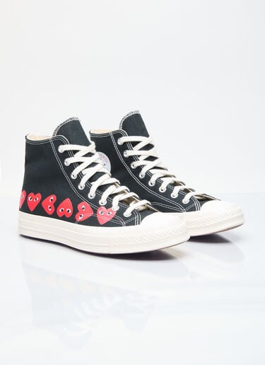 Comme des Garçons PLAY x Converse Multi-Heart Chuck 70 高帮运动鞋 黑色 cpc0355007