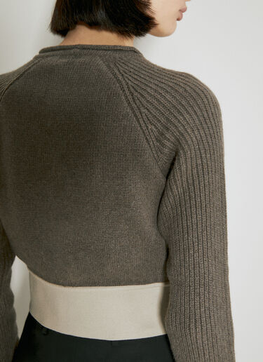 クロップドカシミヤセーター Rick Owens クロップドカシミヤセーター グレー ric0254007