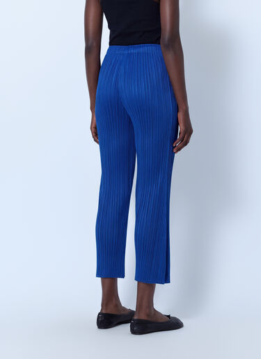 LN-CC® - Pleats Please Issey Miyake: July Pleated Pants - Blue Pleats Please Issey Miyake July Pleated Pants Blue plp0266057