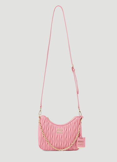 Matelassé Leather Shoulder Bag Miu Miu Matelassé Leather Shoulder Bag Pink miu0254067