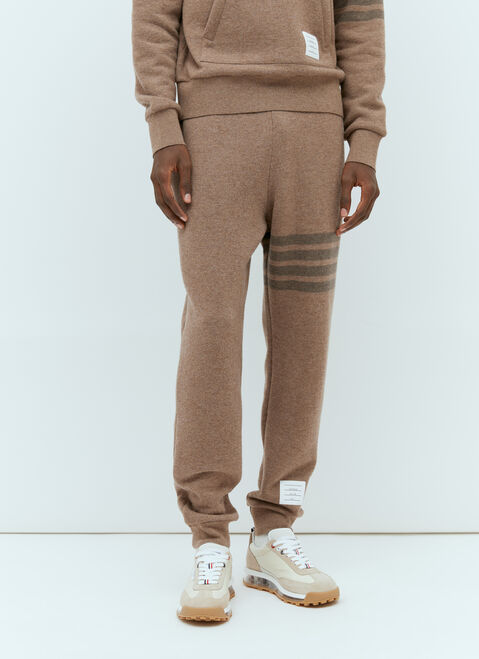 Thom Browne 4-바 울 트랙 팬츠 브라운 thb0153009