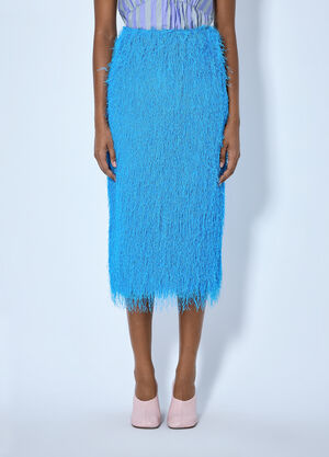 Dries Van Noten Sokna Pencil Midi Skirt Light Blue dvn0264025