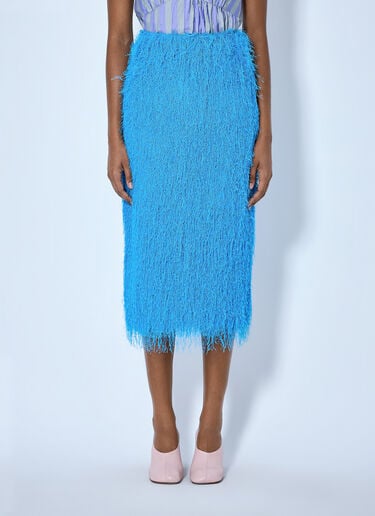 Dries Van Noten Sokna Pencil Midi Skirt Light Blue dvn0264025