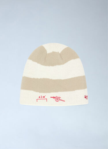 Logo Motif Beanie Hat Arsenal x A-COLD-WALL* Logo Motif Beanie Hat Beige acw0162019