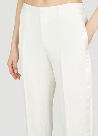 Tapered Leg Pants Saint Laurent Tapered Leg Pants White sla0251045