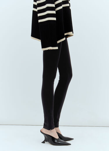 TOTEME Zip Cuff Leggings Black tot0251003
