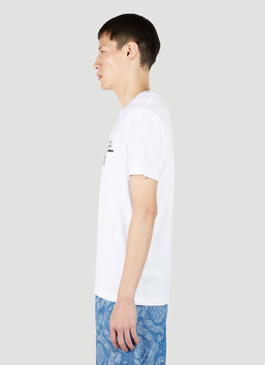 Logo Print T-Shirt Versace Logo Print T-Shirt White ver0151004