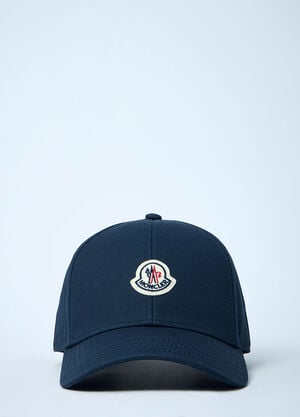 Moncler Logo Motif Baseball Cap Navy mon0161026