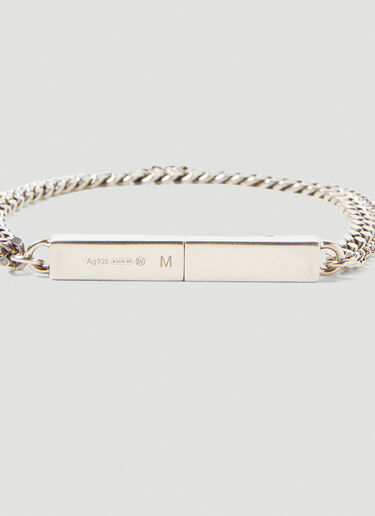Logo Engraved Bracelet Bottega Veneta Logo Engraved Bracelet Silver bov0151070
