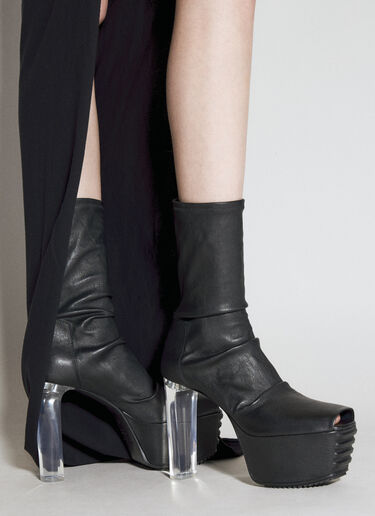 Rick Owens 그릴 스트레치 65 부츠 블랙 ric0255026