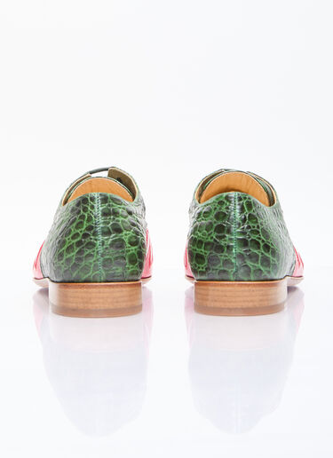 Walter Van Beirendonck 鳄鱼系带鞋 绿色 wlt0156040