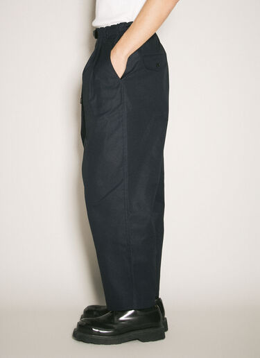 Comme des Garçons Homme 면 혼방 벨티드 팬츠  네이비 cdh0158011