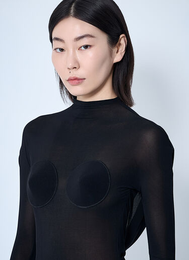Jean Paul Gaultier 露背锥形上衣  黑色 jpg0260007
