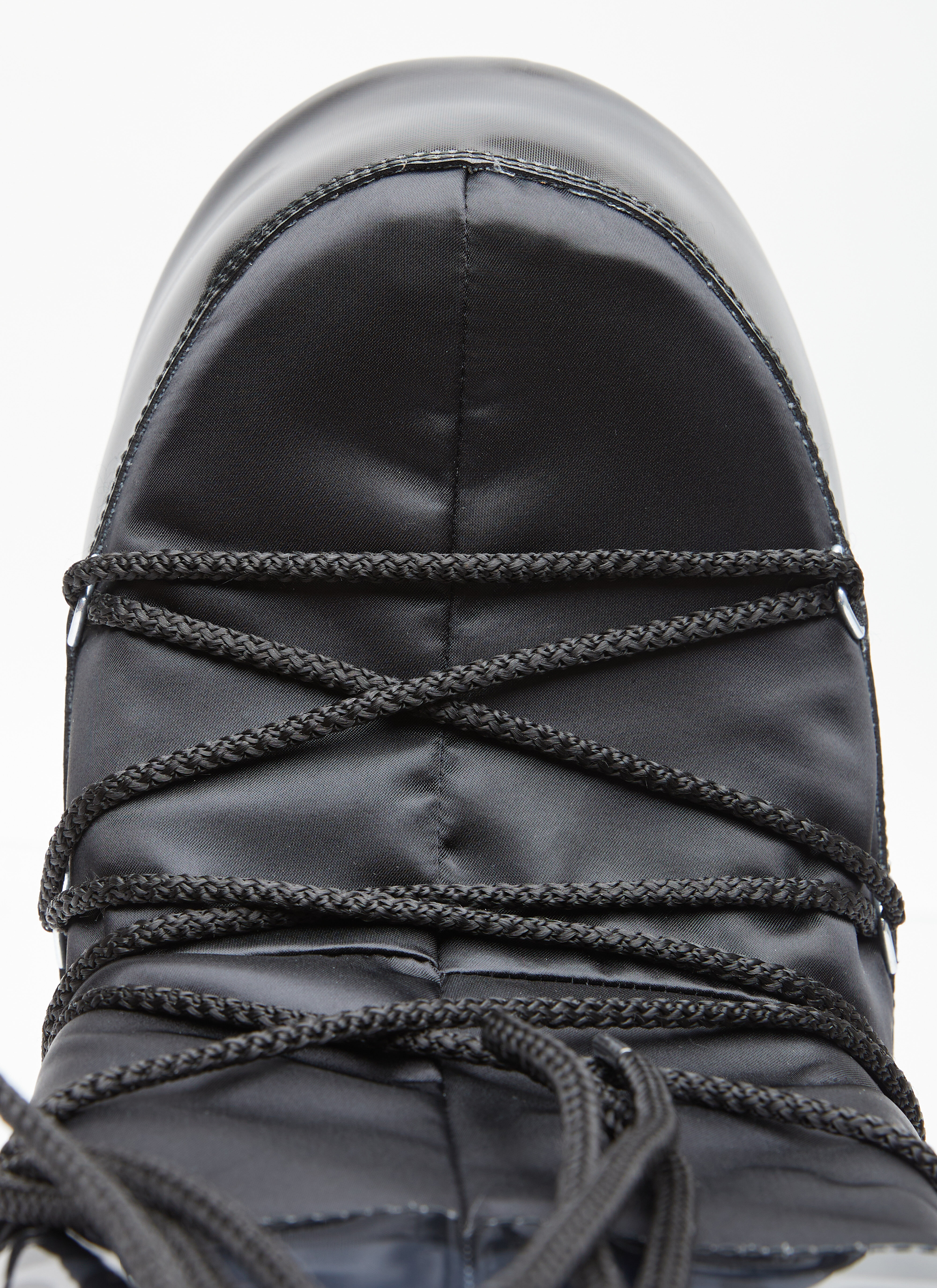 Moon Boot Icon Glance Satin Boots in Black LN CC