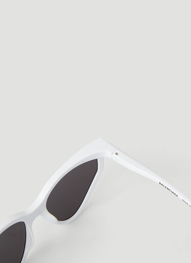 Balenciaga Rim Cat Sunglasses White bal0248039