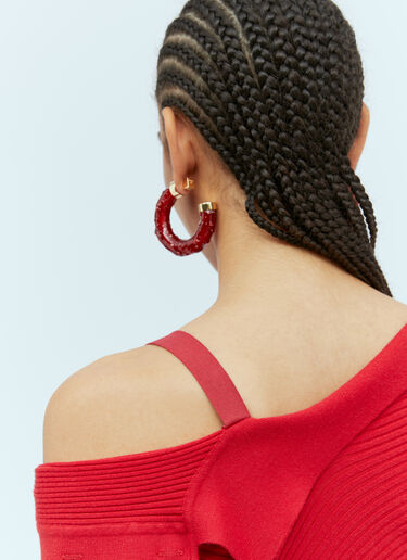 Jacquemus La Maille Colin Cardigan Red jac0254033