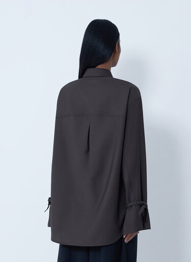 Tie-Cuff Shirt TOTEME Tie-Cuff Shirt Brown tot0263017