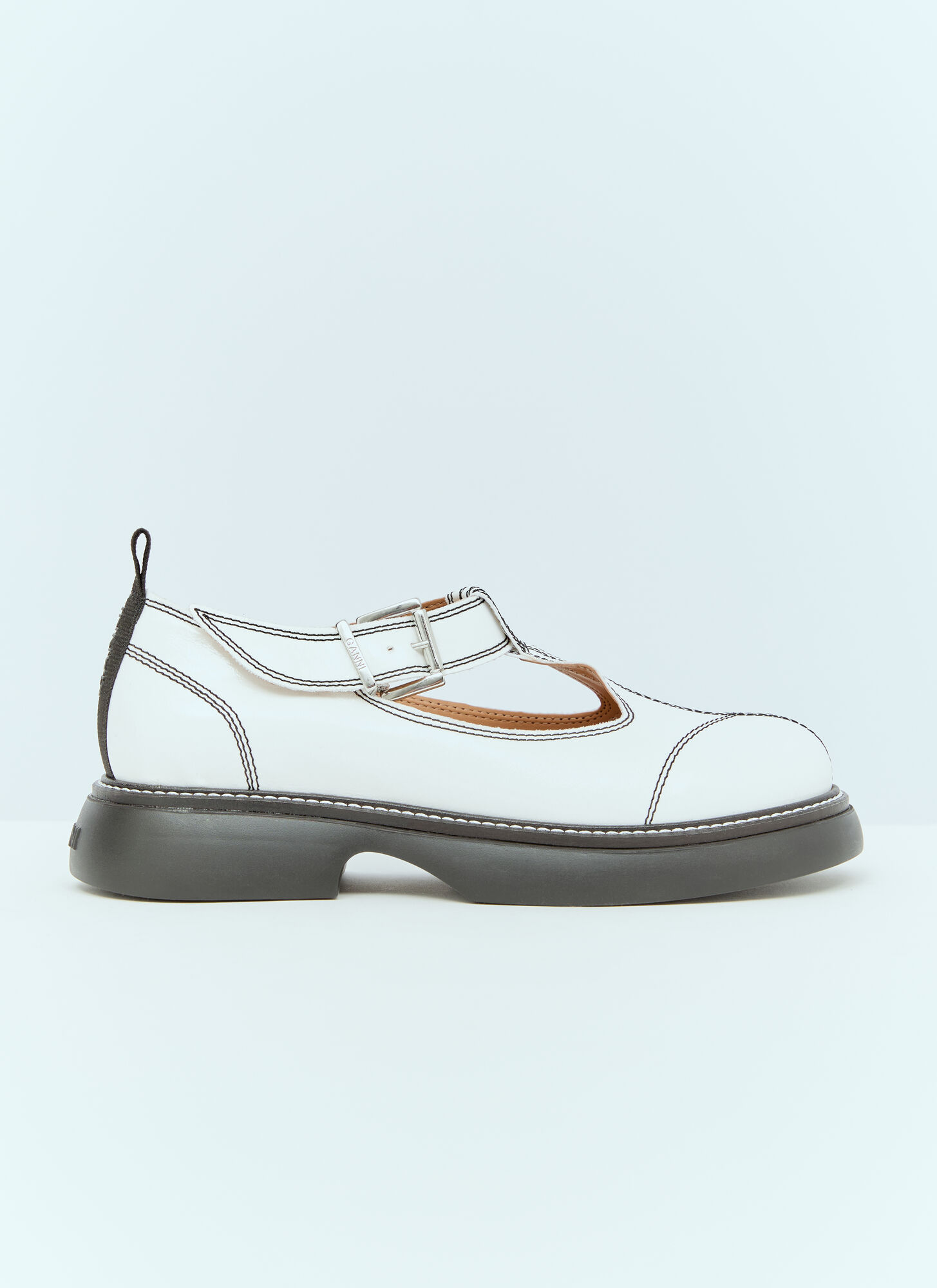 GANNI EVERYDAY BUCKLE MARY JANE SHOES 