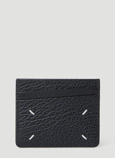 Maison Margiela Four Stitch Card Holder Black mla0148035