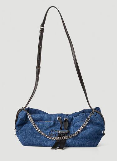 Alexander McQueen Mini Bundle Denim Bag Blue amq0247039