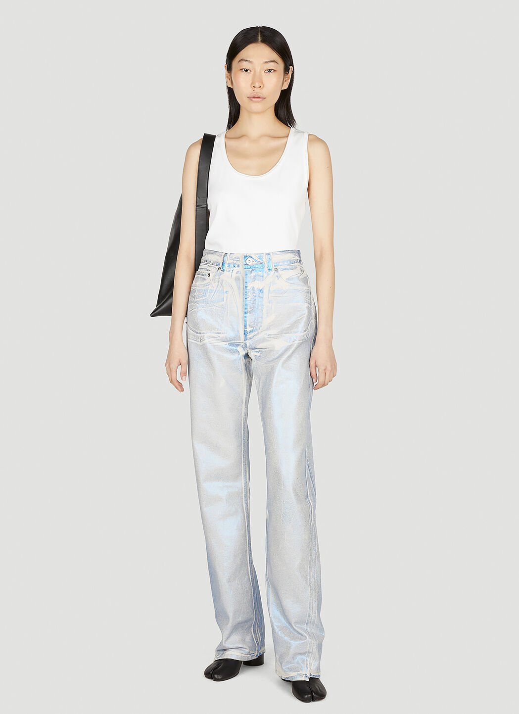 Our Legacy Women's' Blue Foil Jeans in Light Blue | LN-CC® Our Legacy Women's' Blue Foil Jeans in Light Blue | LN-CC®