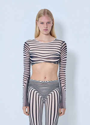 Jean Paul Gaultier Re-Edition The Body Morphing Crop Top Grey jpg0264011