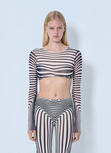 Jean Paul Gaultier Re-Edition The Body Morphing Crop Top Grey jpg0264011