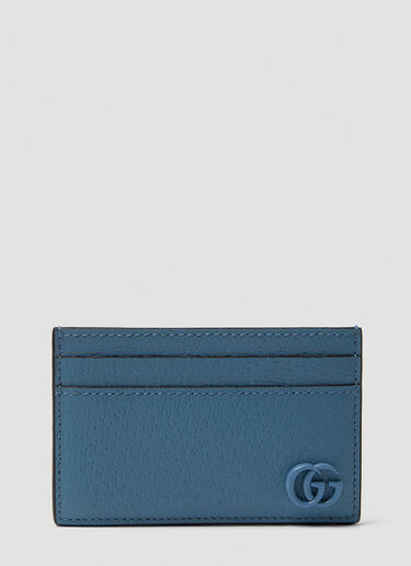Gucci GG Plaque Card Holder Light Blue guc0150250