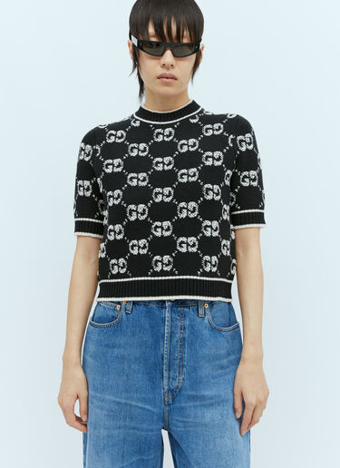 GG ウールブークレジャカードトップス Gucci GG ウールブークレジャカードトップス ブラック guc0255026