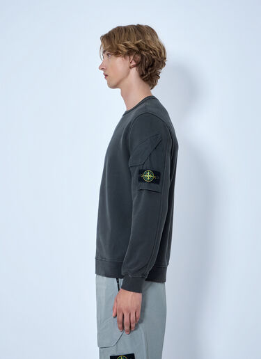 Stone Island 슬리브 포켓이 있는 크루넥 스웨트셔츠 회색 sto0165042