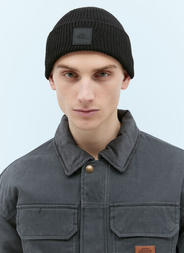The North Face Logo Patch Beanie Hat Black tnf0154013