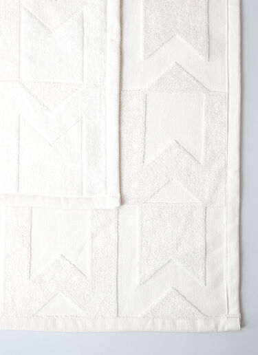 Moncler Cotton-Terry Beach Towel White mon0260023